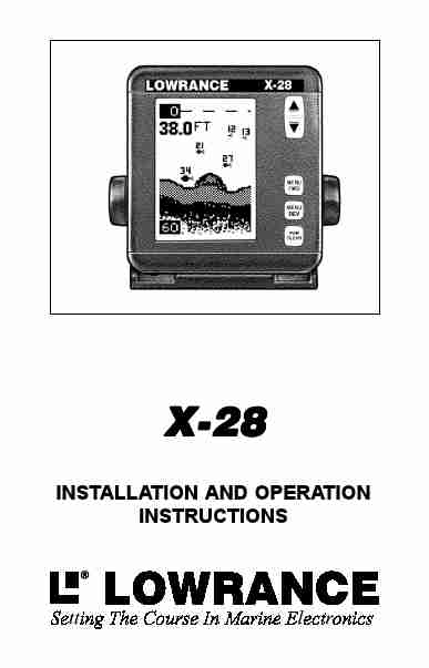 Lowrance electronic SONAR X-28-page_pdf